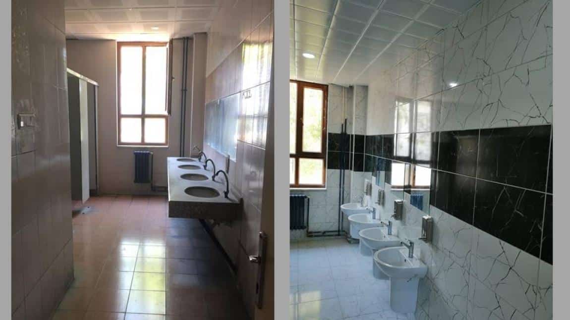 Okulumuzda Tuvaletleri Yeniledik